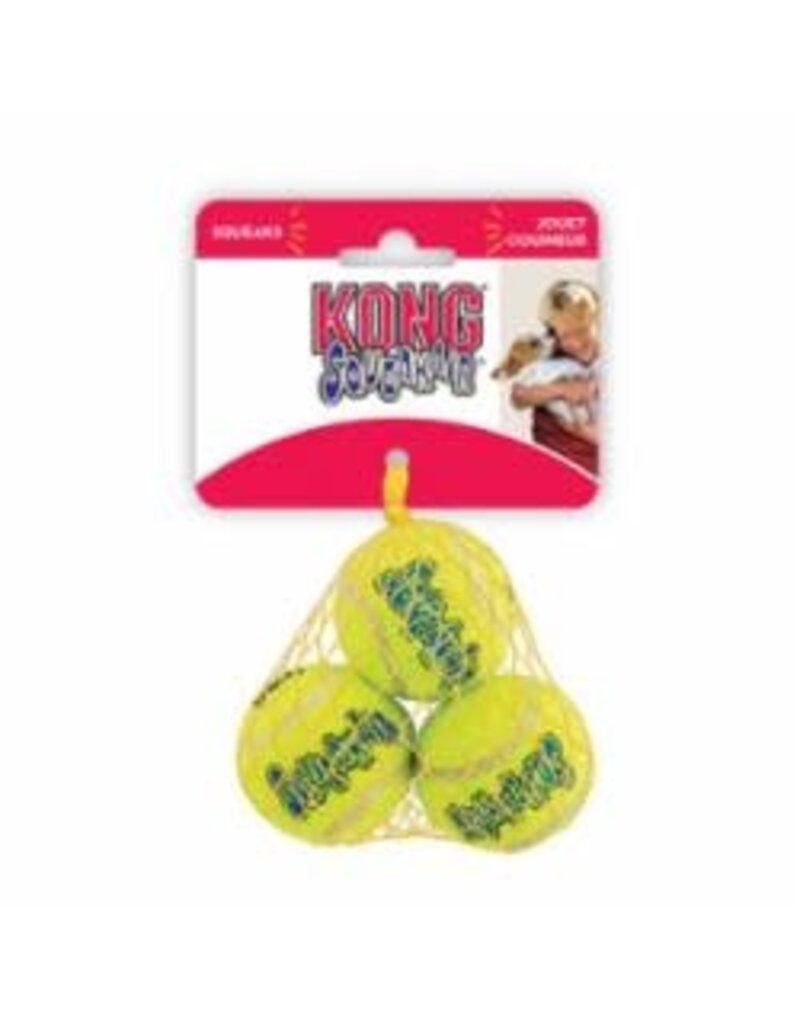 Kong Kong Dog Squeaker Yellow Tennis Ball XS (3 Pack)