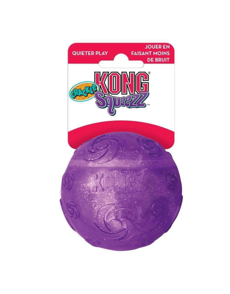 Kong KONG Squeezz Crackle Ball for Dogs, Color Varies