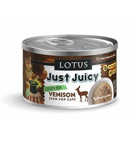 Lotus Lotus Just Juicy Grain Free Stew Venison Cat Can 2.5oz