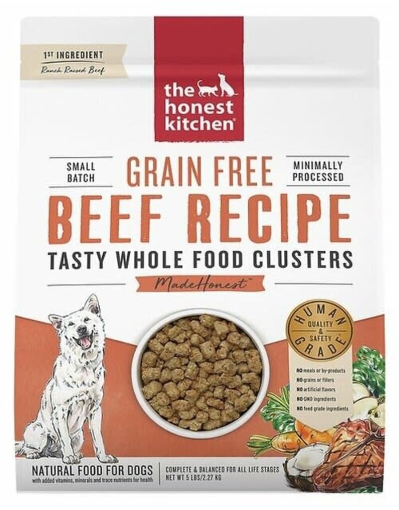 Honest Kitchen The Honest Kitchen Grain Free Beef Recipe Whole Food Clusters Dog Food 5LB