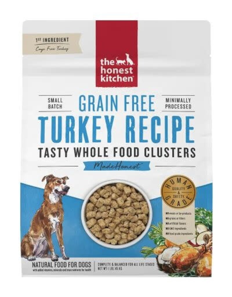 Honest Kitchen The Honest Kitchen Grain Free Turkey Recipe Whole Food Clusters Dog Food 5LB
