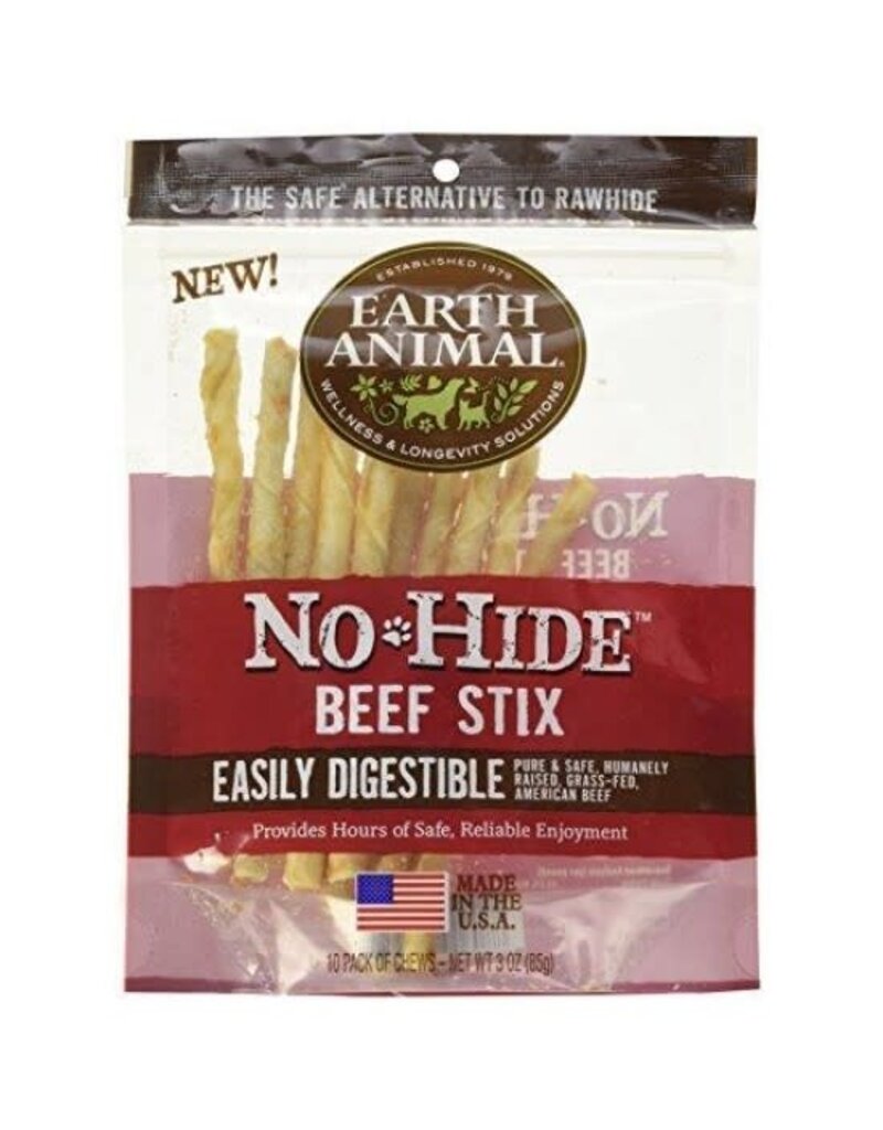 Earth Animal Earth Animal No-Hide Beef Stix For Dogs & Cats 3oz