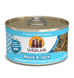 Weruva Weruva Grain Free Mack & Jack (Mackerel & Skipjack) Canned Cat Food 3oz