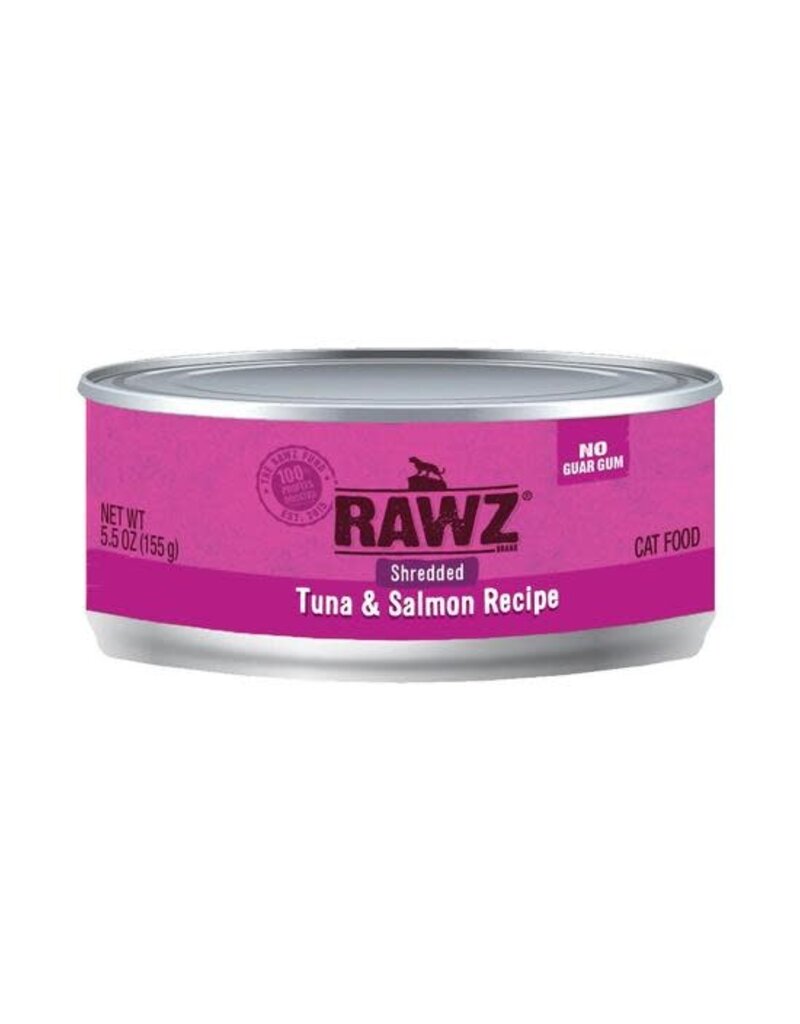 Rawz RAWZ CAT SHEDDED TUNA & SALMON 5.5 oz CAN