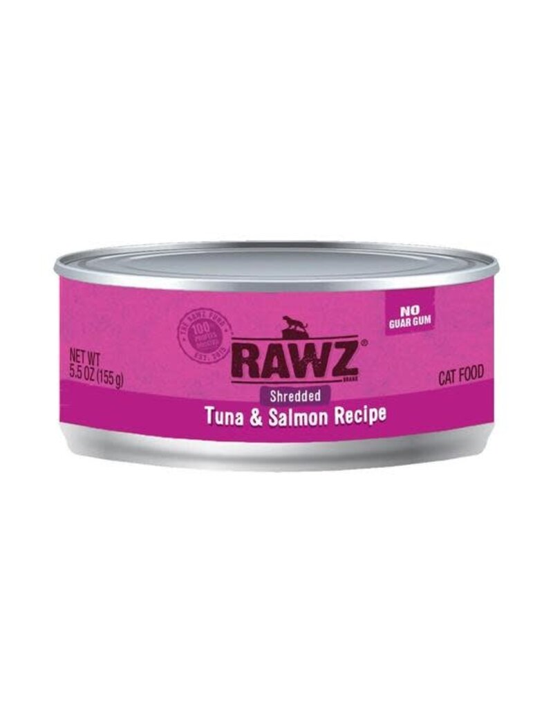 Rawz Rawz Shredded Tuna & Salmon Recipe Canned Cat Food 5.5oz