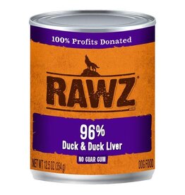 Rawz Rawz 96% Duck & Liver Can Dog Food 12.5 oz
