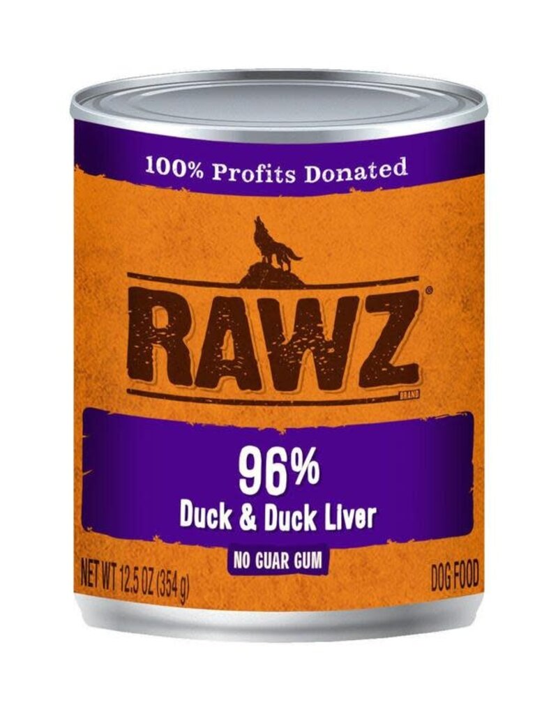 Rawz Rawz 96% Duck & Liver Can Dog Food 12.5 oz