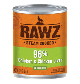 Rawz RAWZ Dog 96% Chicken & Chicken Liver Canned Dog Food 12.5 oz.