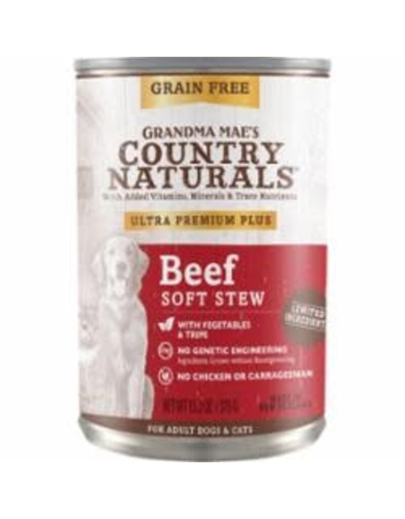 GRANDMA MAES COUNTRY NATURALS COUNTRY NATURALS Beef Stew Canned Food - For Dogs and Cats 13.2 oz