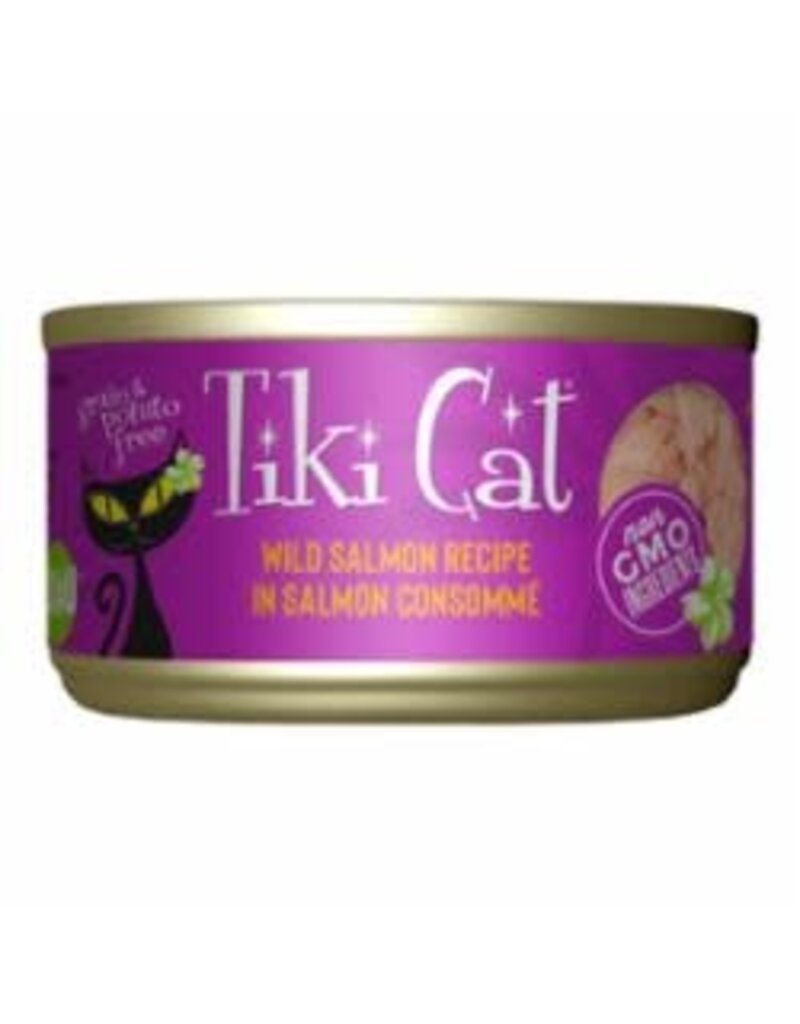 Tiki Cat TIKI Hanalei Luau Grain Free Canned Cat Food Wild Salmon 2.8 oz