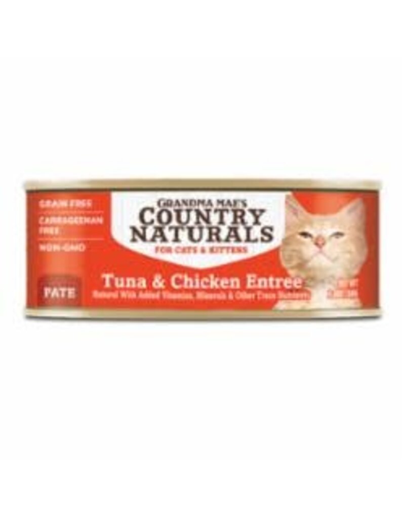 GRANDMA MAES COUNTRY NATURALS GRANDMA MAE'S COUNTRY NATURALS CAT PATE GRAIN FREE CHICKEN & TUNA 2.8OZ