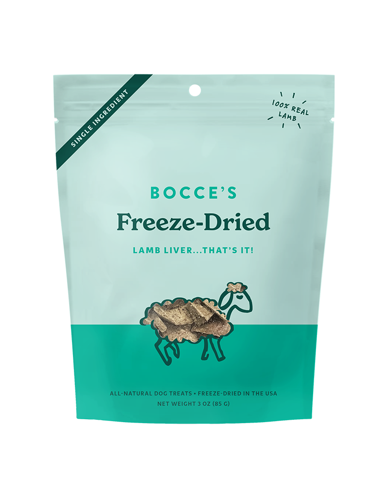 Bocce's Bakery Bocce's Bakery Freeze Dried Lamb Liver Dog Treats 3oz