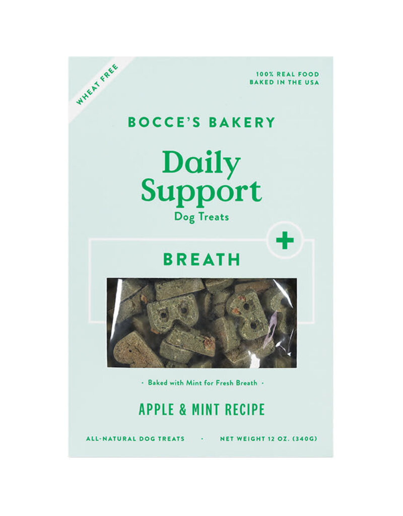 Bocce's Bakery Bocce's Bakery Breath Aid Apple & Mint Recipe Dog Treats 12oz