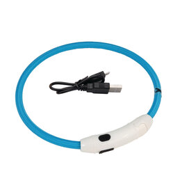 Coastal Pet Products Coastal USB Light-Up Neck Ring, Blue, 24"