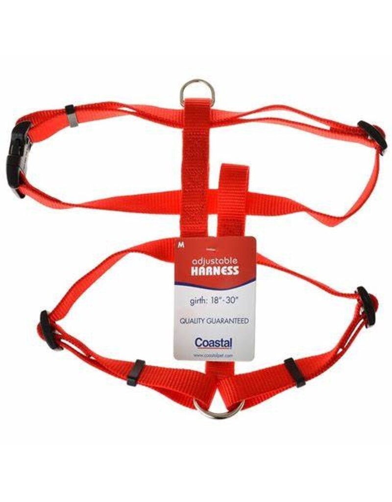 Coastal Pet Products Coastal Standard Adjustable Dog Harness Red (L)