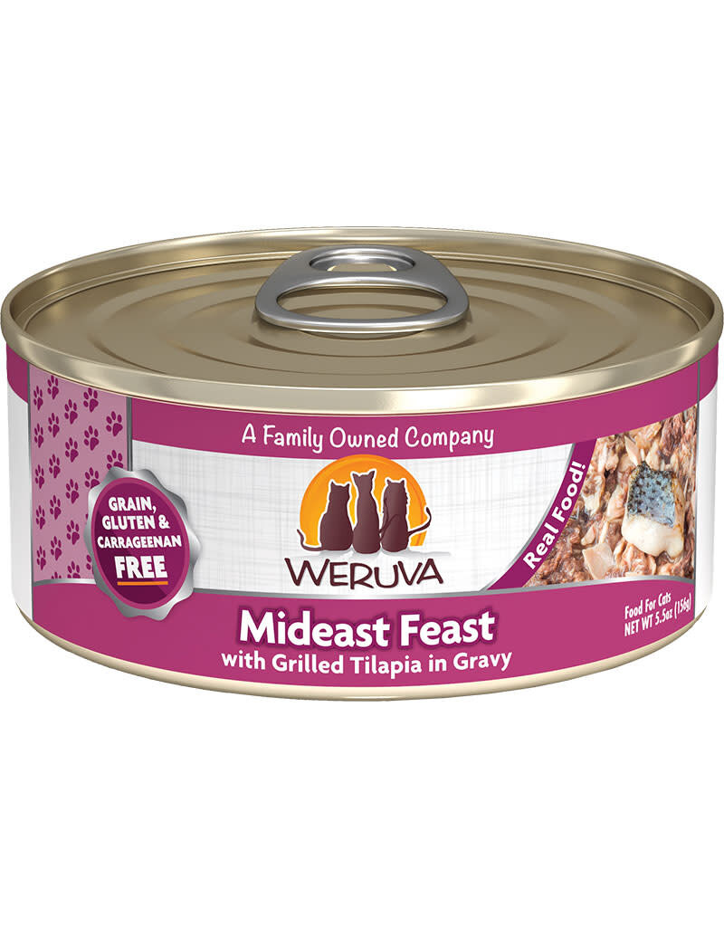 Weruva Weruva Grain Free Mideast Feast (Grilled Tilapia) Canned Cat Food 5.5oz