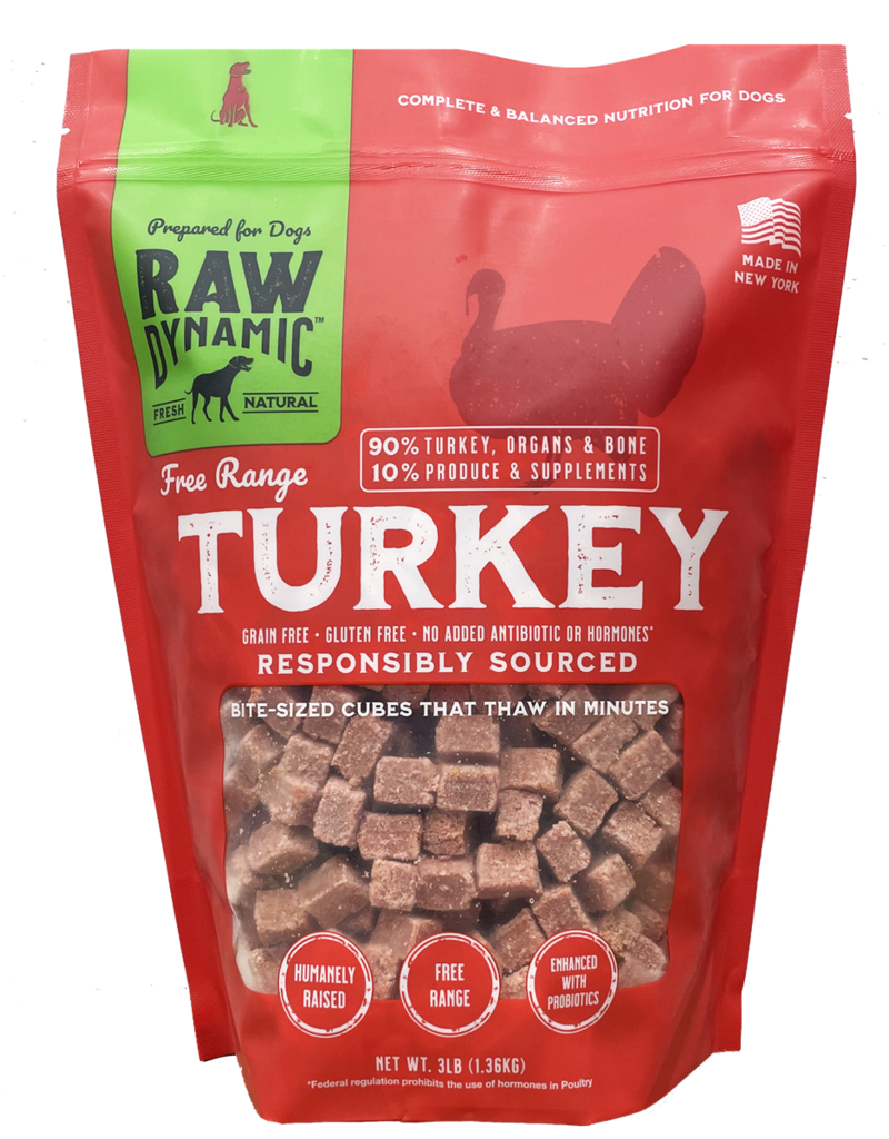 Raw Dynamic Raw Dynamic Frozen Turkey Dog 3 lbs