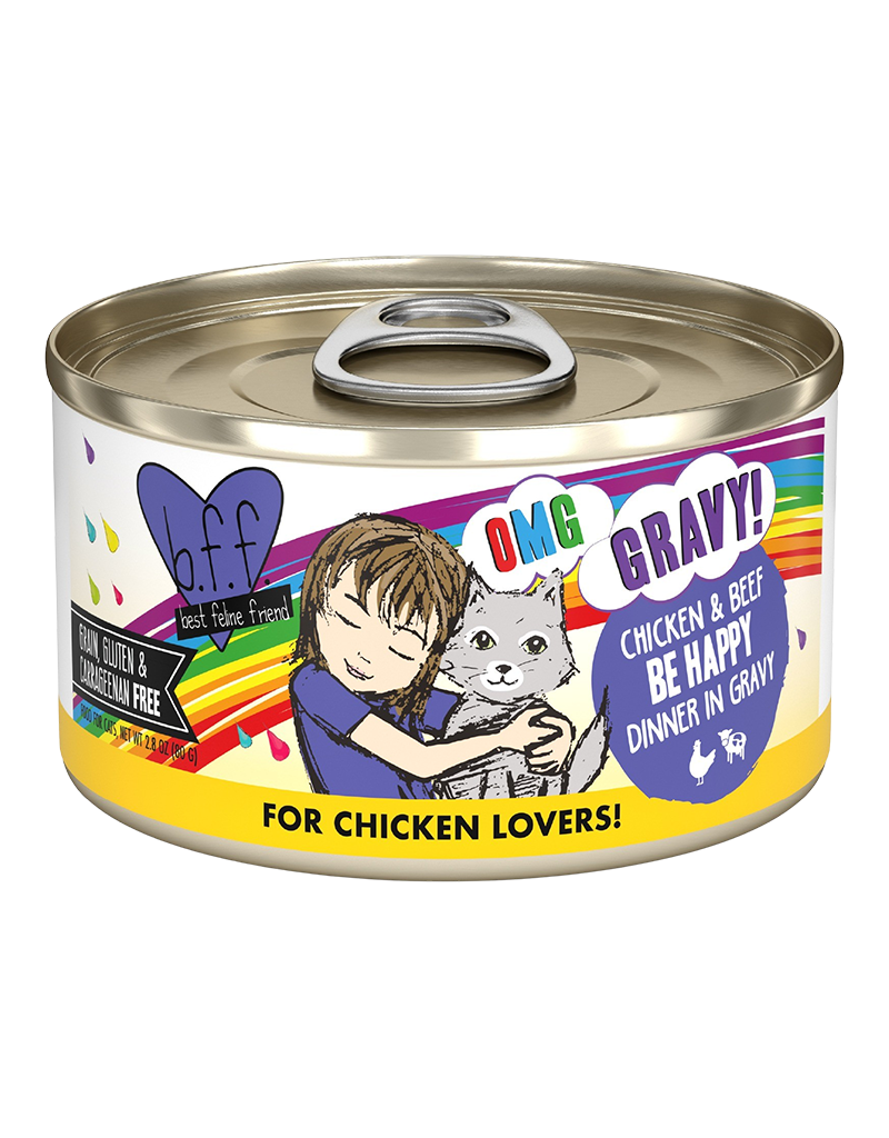 Weruva Weruva Grain Free BFF Be Happy (Chicken & Beef) Canned Cat Food 2.8oz