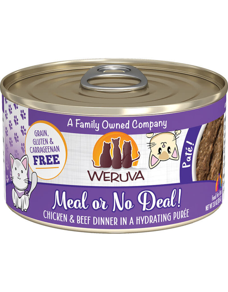 Weruva Weruva Grain Free Meal or No Deal (Chicken & Beef) Canned Cat Food 3oz