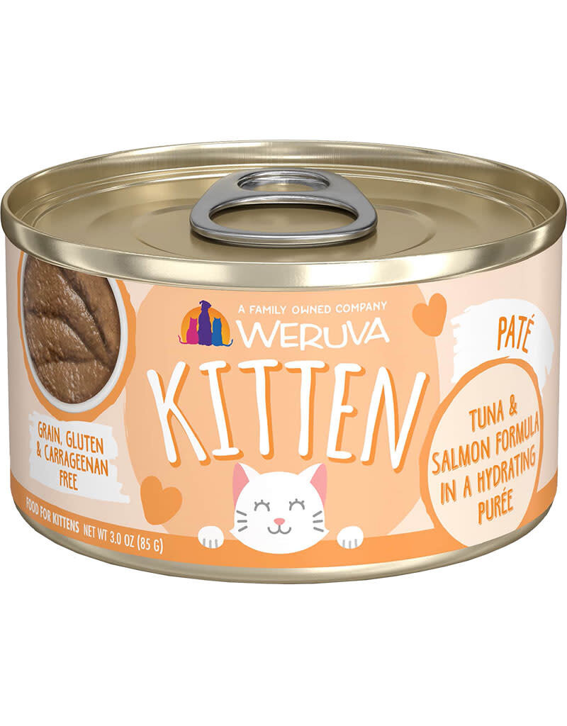 Weruva Weruva Grain Free Tuna & Salmon Puree Canned Kitten Food  3oz