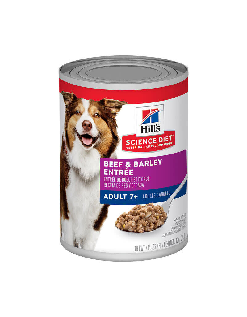 Hill's Science Hill's Science Diet Dog Food Senior 13 oz. Beef/Barley Entree (7056)