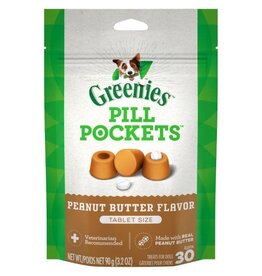 Greenies Greenies Pill Pockets Canine Real Peanut Butter Flavor Dog Treats 3.2 oz