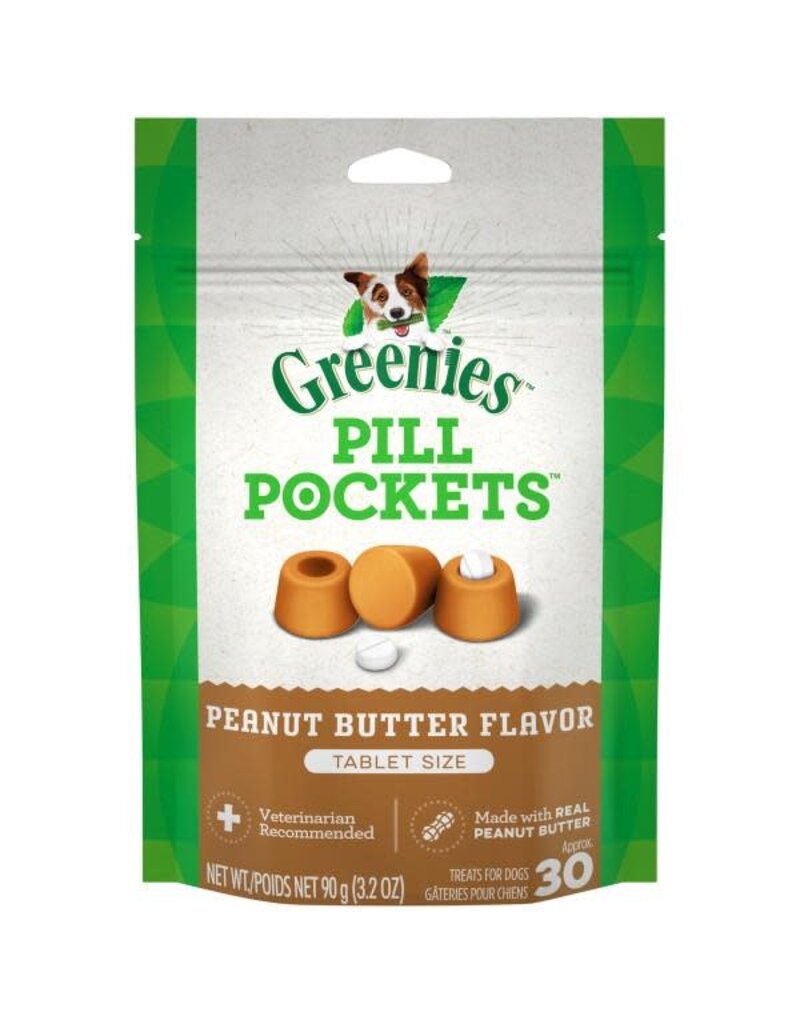 Greenies Greenies Pill Pockets Canine Real Peanut Butter Flavor Dog Treats 3.2 oz