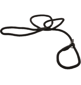 Coastal Pet Products Coastal Rope Slip Leash, Black, 1/2" x 06'