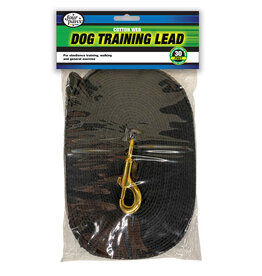 Four Paws Four Paws Cotton Web Lead Black - 30 ft