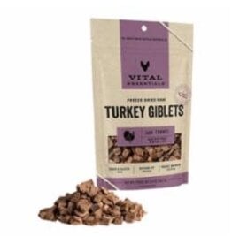 Vital Essentials VITAL ESSENTIALS DOG FREEZE-DRIED TREAT TURKEY GIBLETS 2OZ