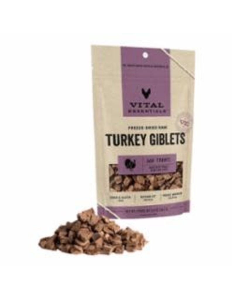 Vital Essentials Vital Essentials Freeze Dried Turkey Giblets Dog Treats 2oz