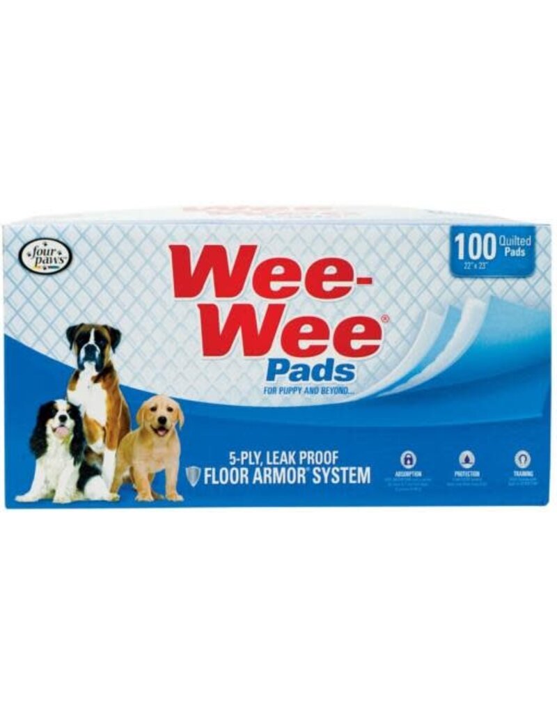 Four Paws Four Paws Wee Wee Pads 100 Count Bulk Pack 22" x 23"