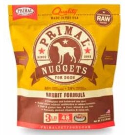 Primal Primal Frozen Raw Rabbit Formula Nuggets Dog Food 3LB