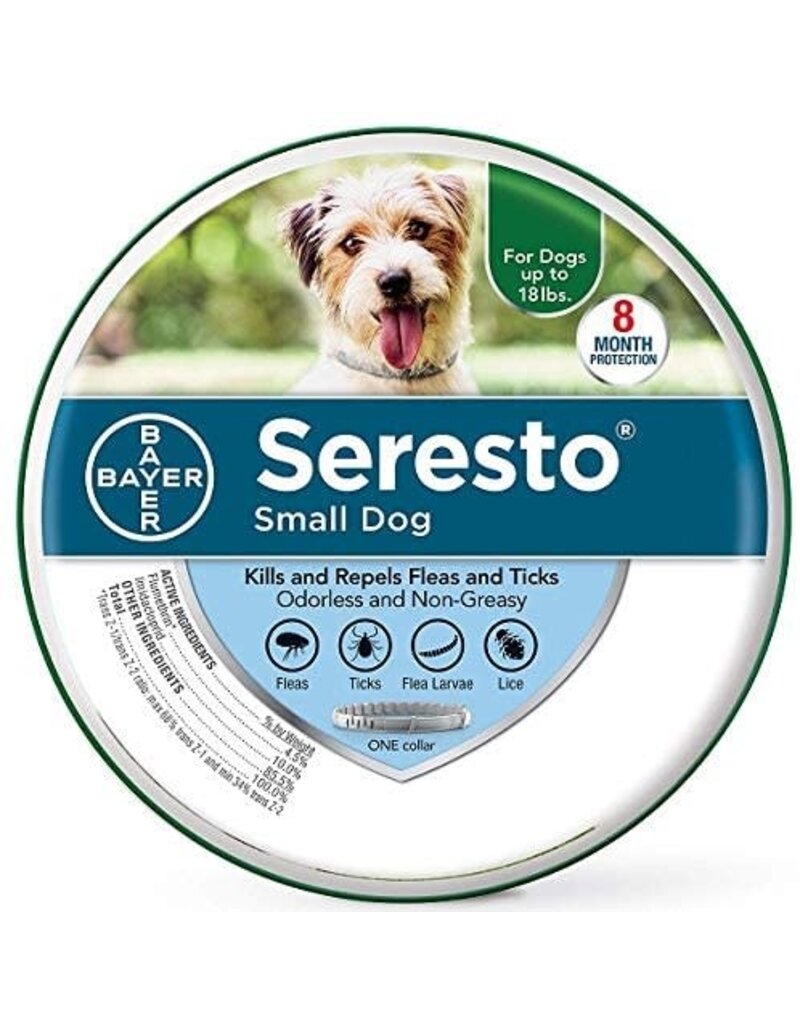 Seresto 8 Month Flea & Tick Prevention Collar for Small Dogs