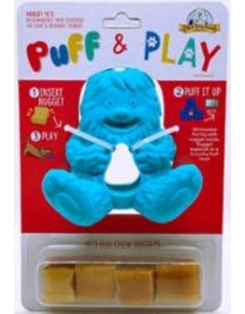 Blue Yeti Puff and Play Dog Toy Interactive Nuggets Treats Dispenser