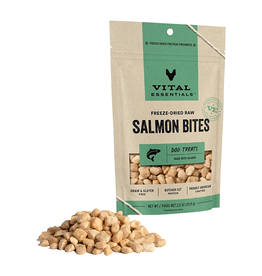 Vital Essentials VITAL ESSENTIALS DOG FREEZE-DRIED TREAT BITES SALMON 2.5OZ