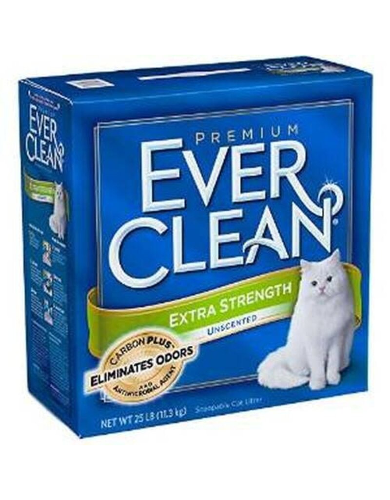 EVER CLEAN UNSCENTED 25LB EXTRA STRENGTH LITTER