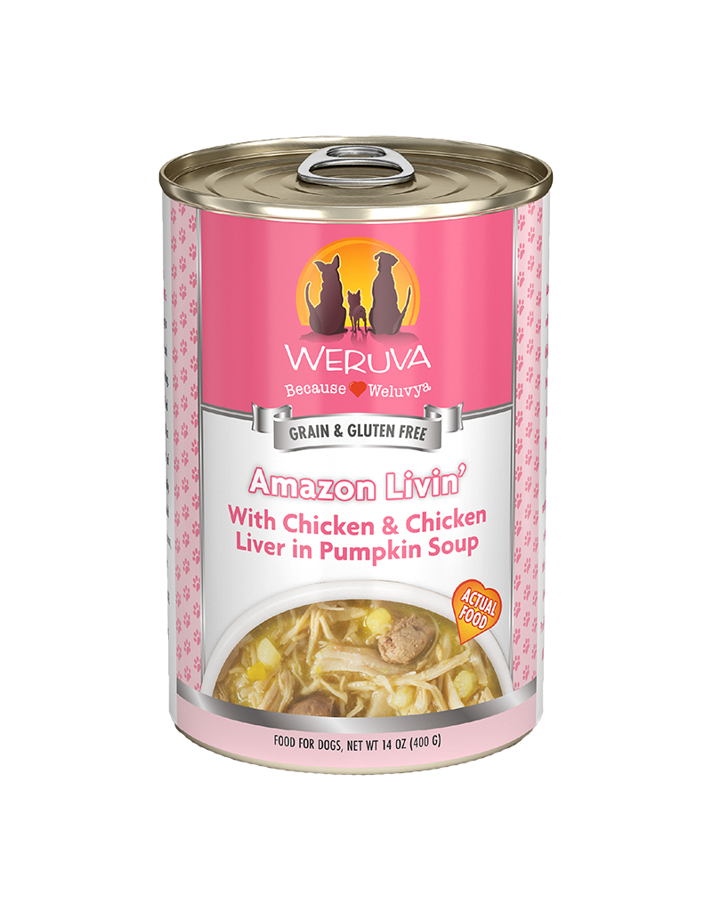 Weruva Weruva Classics Amazon Livin' (Chicken & Chicken Liver) Canned Dog Food14oz