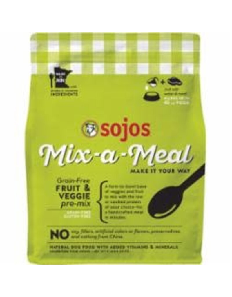 Sojo's Sojos Mix-a-Meal Pre Mix Fruit & Veg Dog Food 8LB