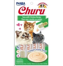 Inaba Inaba Churu Grain-Free Tuna with Chicken Puree Lickable Cat Treat