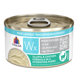 Weruva Weruva WX Low Phosphorus Tilapia & Chicken Puree Canned Cat Food 3oz