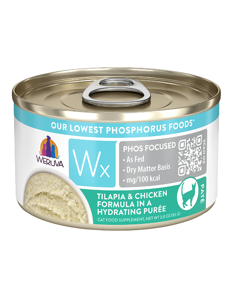 Weruva Weruva WX Low Phosphorus Tilapia & Chicken Puree Canned Cat Food 3oz