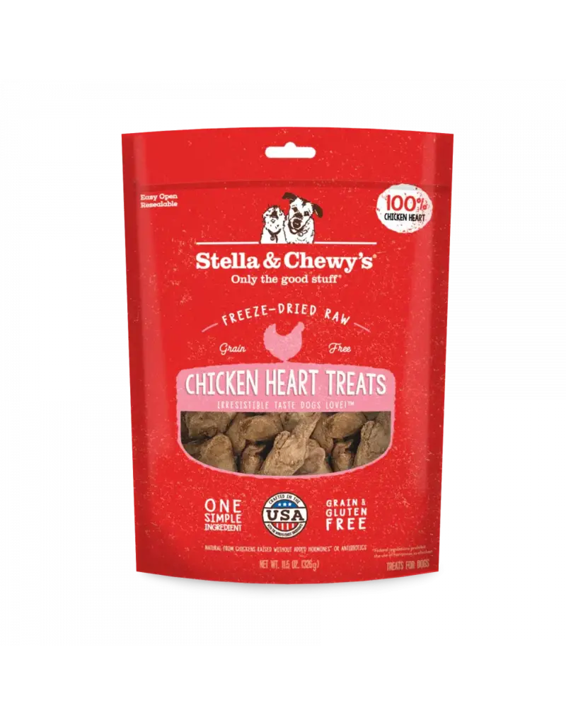 Stella & Chewy's Stella & Chewy's Freeze Dried Raw Chicken Heart Dog Treats 11.5oz