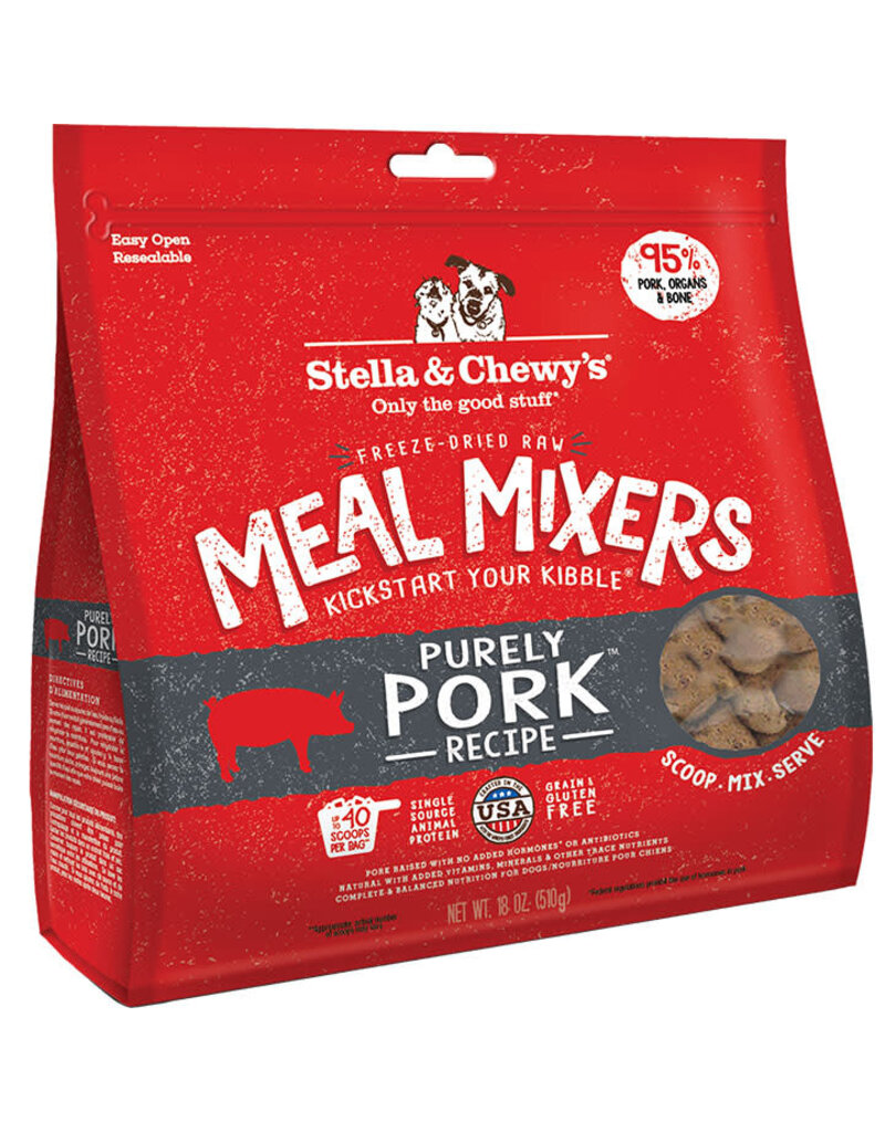 Stella & Chewy's Stella & Chewy's Freeze Dried Raw Purely Pork Meal Mixers For Dogs 18oz