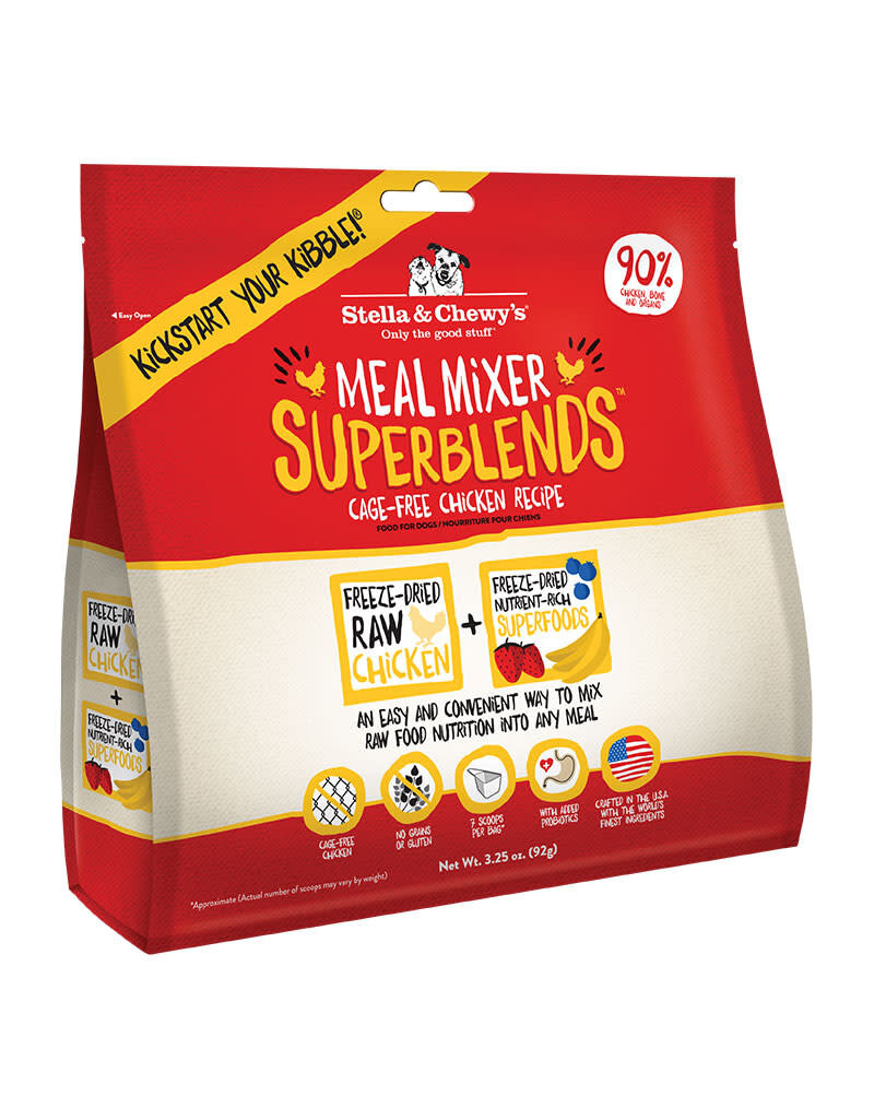 Stella & Chewy's Stella & Chewy's Meal Mixer Superblends Grain Free Chicken Recipe Freeze Dried Raw Dog Food Topper 3.25oz