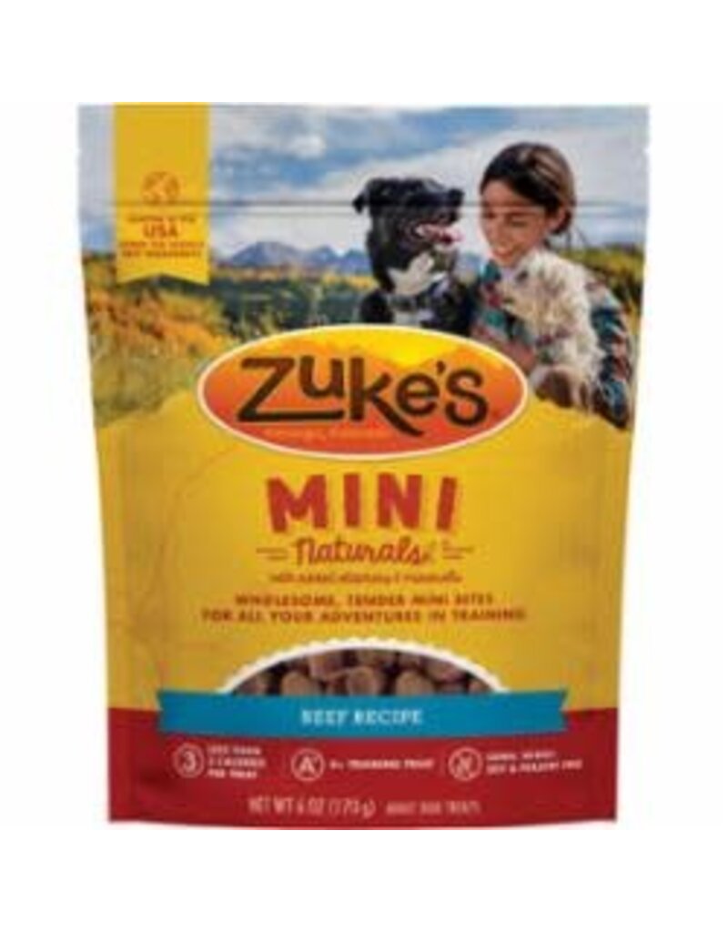 Zuke's Zuke's Mini Naturals Beef Recipe Dog Treats 6 oz