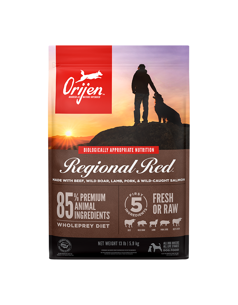 Orijen Orijen Regional Red/ Angus Beef,Wild Boar,Plains Bison,Romney Lamb & Yorkshire Pork Dry Dog Food-