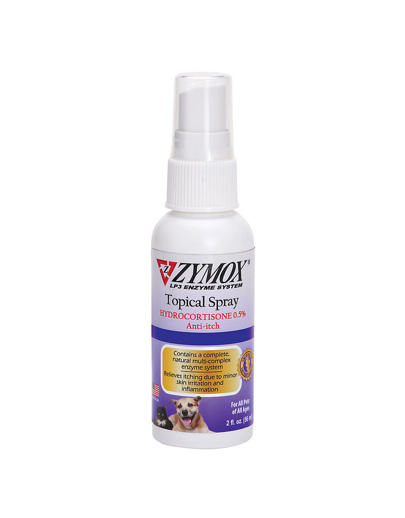 Zymox Spray 2 Oz Bottle with 0.5 Hydrocortisone