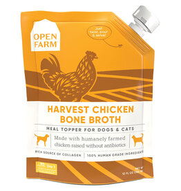 Open Farm Open Farm Harvest Chicken Bone Broth for Dogs and Cats 12oz