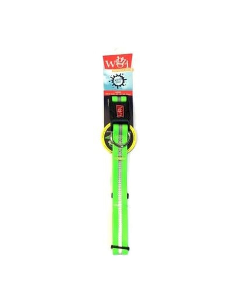 Wigzi Wigzi Weatherproof Medium Green Collar For Dogs